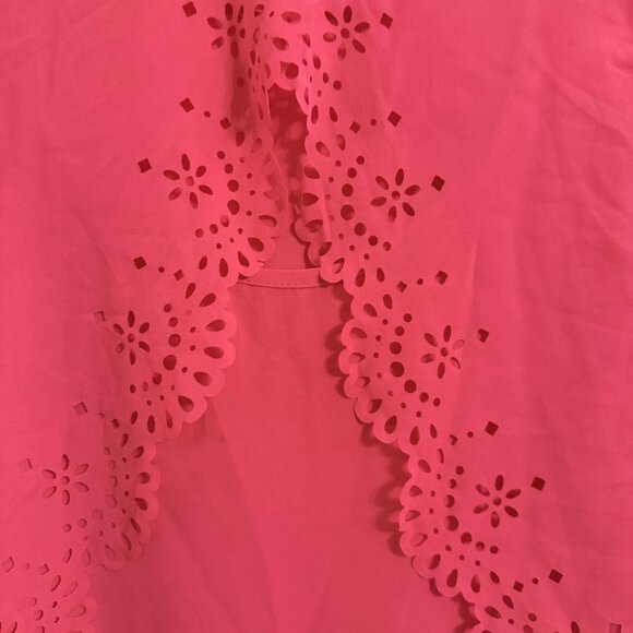 Now & Forever Bright Pink Scalloped Top – Size Large, EUC, Feminine & Flirty - Picture 5 of 5